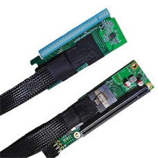 PCI-e Express 4.0 X16 Riser Card Flex Cable With SFF-8654 slimSAS 8i port 