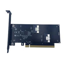PCI-e 4.0 Bifurcation x16 to x8x8 Split Slimline SAS Card