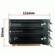 PCIe 3.0 Bifurcation x16 to x4x4x4x4 Split Card