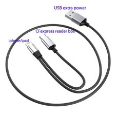 Iphone/Ipad Lightning cable for CFexpress Card reader