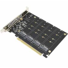 Quad M.2 NVMe SSD to PCI-e 4.0 x16 Card