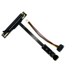 M.2 nVME Key-M to PCIe 4.0 16x Graphics Card Riser Cable 25/50cms M.2 nVME Key-M to PCIe 4.0 16x Graphics Card Riser Cable 25/50cms
